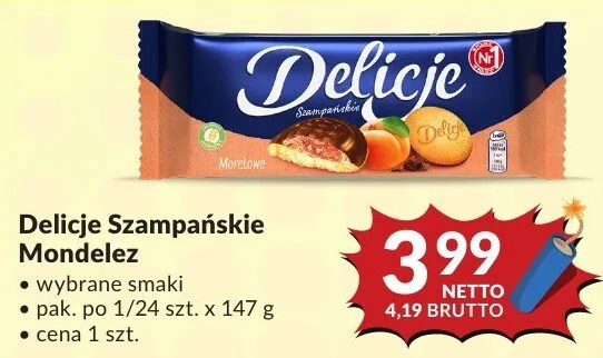 Ciastka Delicje Szampańskie Mondelez promocja w Makro