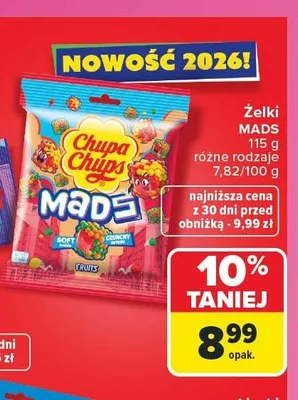 Żelki Chupa Chups MADS Fruits promocja w Carrefour