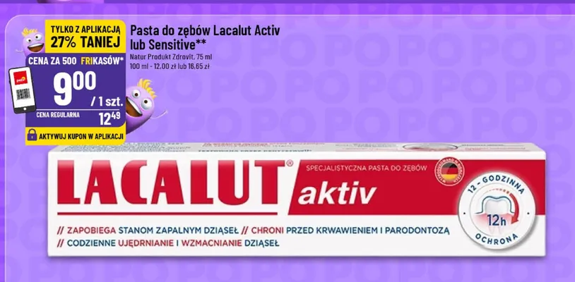 Pasta do zębów Aktiv  promocja w POLOmarket