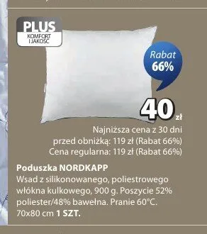Poduszka Nordkapp 70x80 cm promocja w Jysk