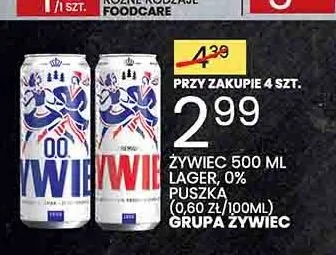 Piwo Żywiec Jasne Pełne promocja w Wafelek