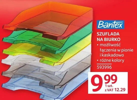 Szuflada na biurko Bantex promocja w Selgros