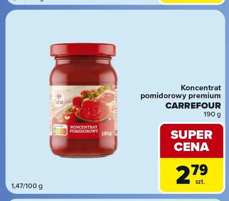 Koncentrat pomidorowy premium Carrefour promocja w Carrefour Market