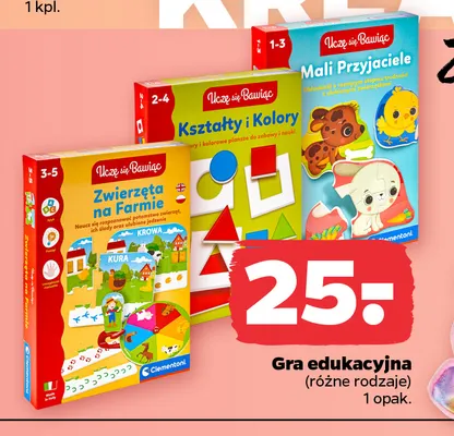 Gra edukacyjna Clementoni Uczę się Bawiąc promocja w Netto