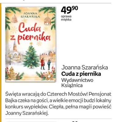 Książka Cuda z piernika Joanna Szarańska promocja w Empik