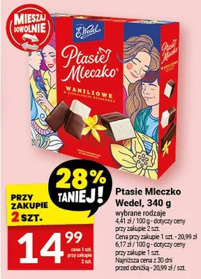 Ptasie Mleczko Wedel promocja w Twój Market