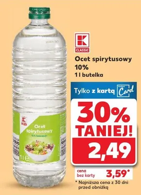 Ocet spirytusowy 10% promocja w Kaufland