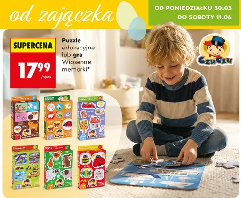 Puzzle edukacyjne promocja w Biedronka