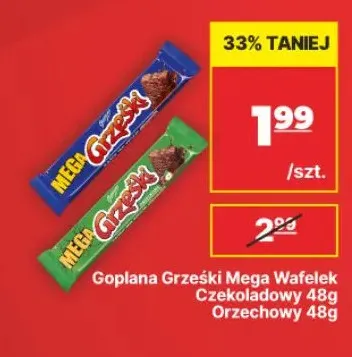 Wafelek Grześki Mega orzechowy promocja w API Market
