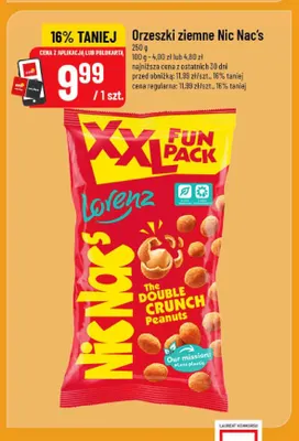 Orzeszki ziemne Nic Nac's promocja w POLOmarket