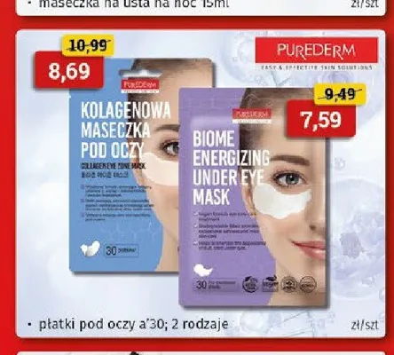 Płatki pod oczy Purederm Kolagenowa Maseczka Pod Oczy promocja w Drogeria Kosmyk