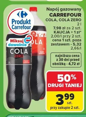 Napój gazowany Cola Carrefour promocja w Carrefour
