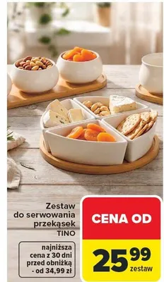 Zestaw do serwowania przekąsek promocja w Carrefour