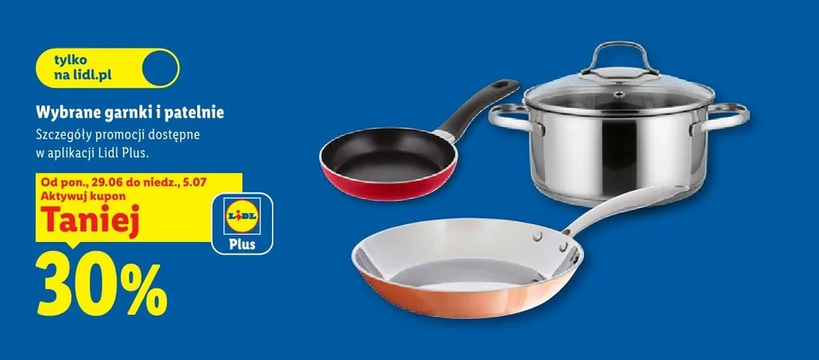 Garnki i patelnie promocja w Lidl
