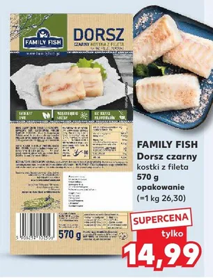 Dorsz czarny kostki z fileta promocja w Kaufland