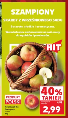 Polskie jabłka Szampion promocja w Kaufland
