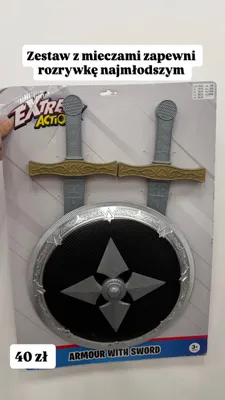 Zestaw z mieczami i tarczą Extreme Action Armour With Sword promocja w Pepco