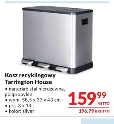 Kosz recyklingowy Tarrington House promocja w Makro