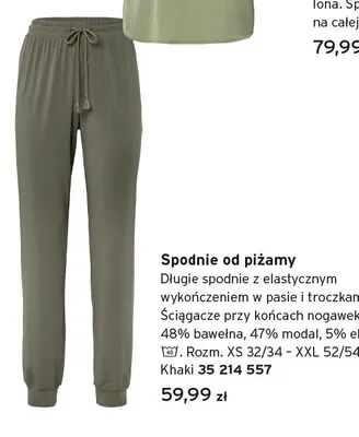 Spodnie od piżamy promocja w Tchibo