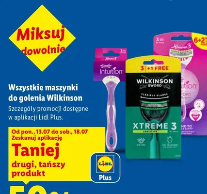 Maszynki do golenia Wilkinson promocja w Lidl