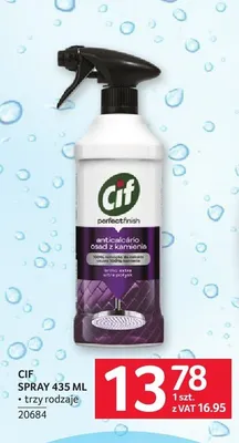 Spray na osad z kamienia Cif perfect finish promocja w Selgros