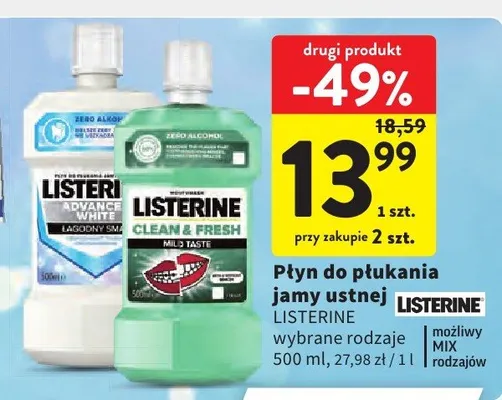 Płyn do płukania jamy ustnej promocja w Intermarche