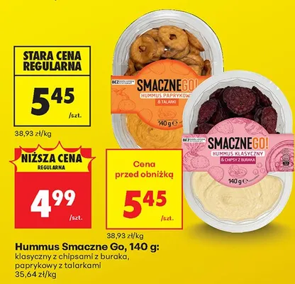 Hummus Smaczne Go promocja w Biedronka