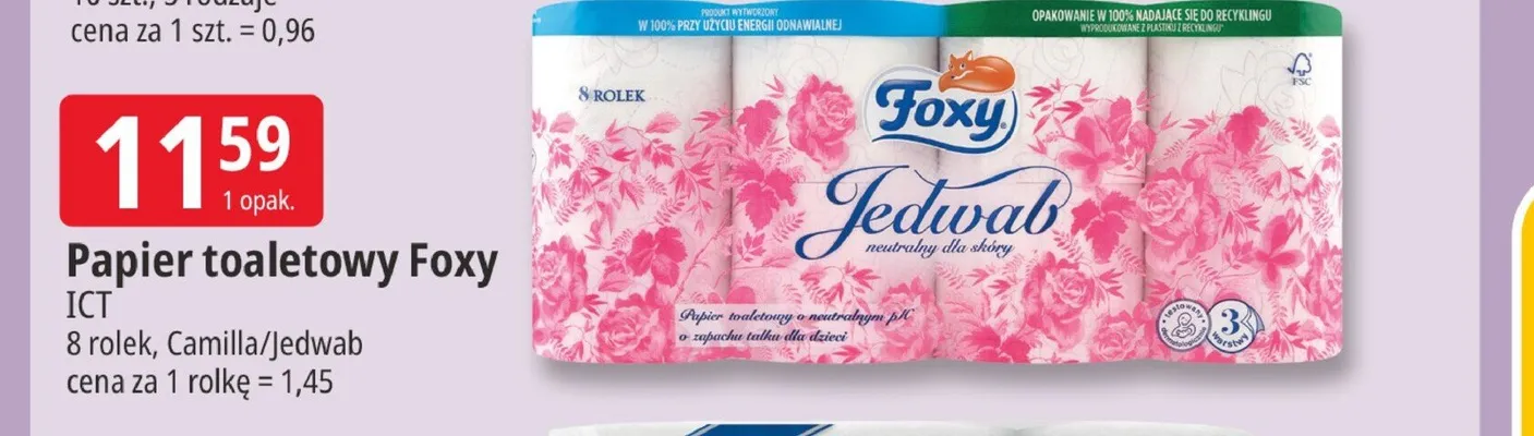 Papier toaletowy Foxy promocja w Leclerc