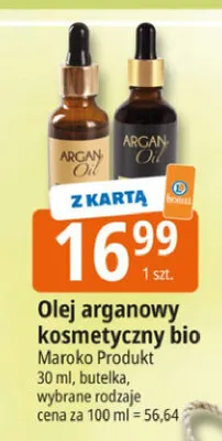 Olej arganowy kosmetyczny bio promocja w Leclerc