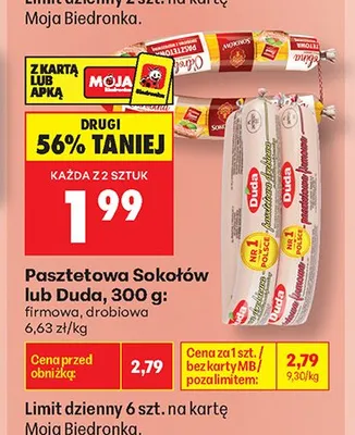 Pasztetowa firmowa Duda promocja w Biedronka
