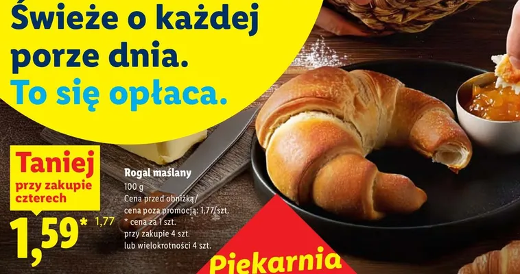 Rogal maślany promocja w Lidl