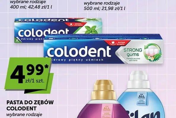 Pasta do zębów Colodent Strong gums promocja w ABC