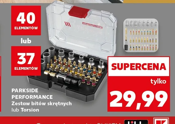 Zestaw bitów Torsion Parkside Performance 40 elementów promocja w Kaufland