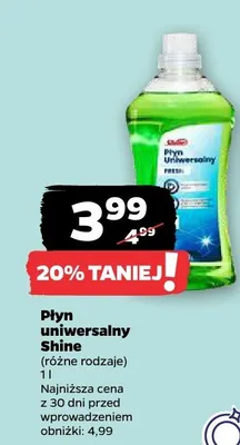 Płyn uniwersalny Shine promocja w Netto