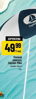 Parasol plażowy Captain Mike promocja w POLOmarket