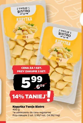 Kopytka Twoje Bistro promocja w Netto