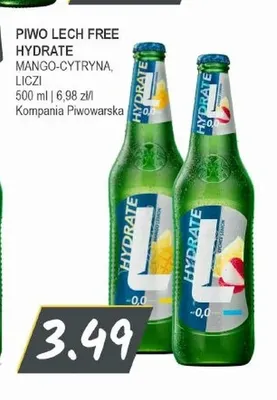 Piwo bezalkoholowe Lech Hydrate liczi promocja w Słoneczko
