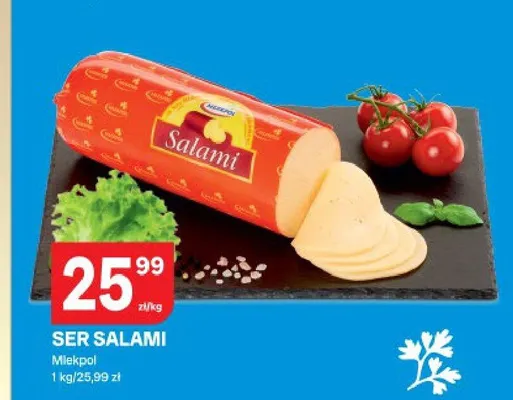 Ser Salami Mlekpol promocja w Chorten