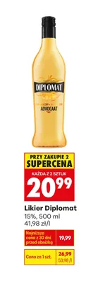 Likier diplomat promocja w Biedronka