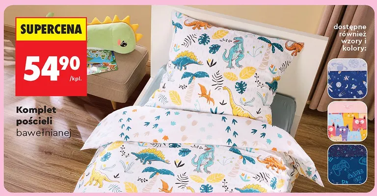 Komplet pościeli bawełnianej promocja w Biedronka