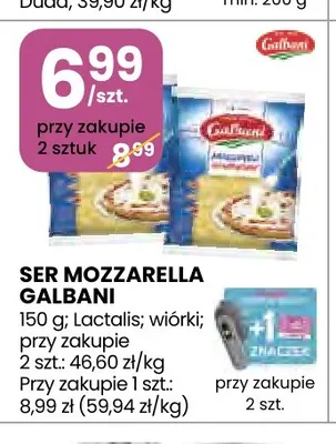 Ser mozzarella wiórki Galbani promocja w Stokrotka