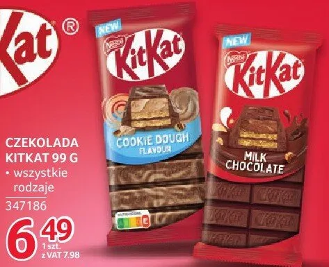 Czekolada KitKat 99 g promocja w Selgros