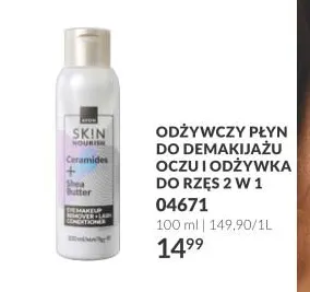 Odżywczy płyn do demakijażu oczu i odżywka do rzęs 2 w 1 Avon promocja w AVON