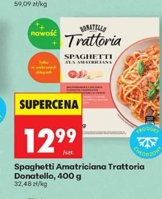 Spaghetti Amatriciana Trattoria Donatello promocja w Biedronka