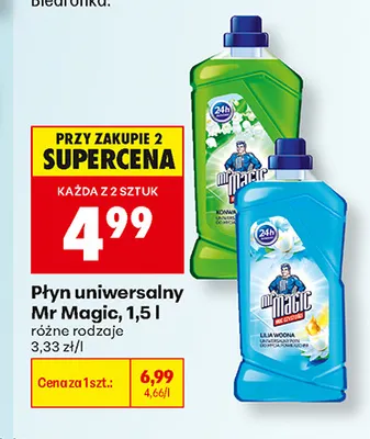 Płyn uniwersalny Mr Magic Konwalia promocja w Biedronka