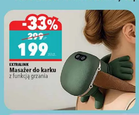 Masażer do karku EXTRALINK z funkcją grzania promocja w Biedronka
