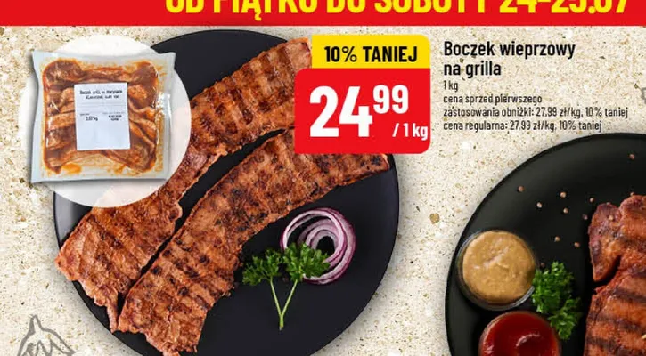 Boczek plastry na grilla promocja w POLOmarket
