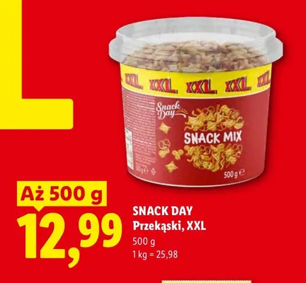 Przekąski XXL Snack Day promocja w Lidl