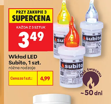 Wkład LED Subito promocja w Biedronka