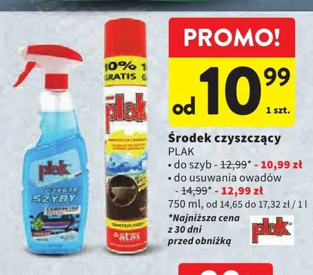 Środek czyszczący do usuwania owadów Plak promocja w Intermarche